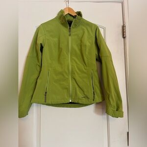 EDDIE BAUER Women's Green Softshell Jacket. Size Small.